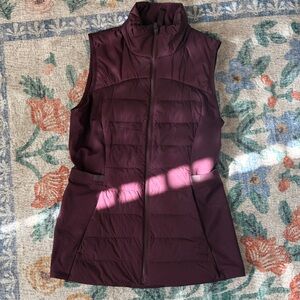 Lululemon Athletica Dark Red Puffer Vest